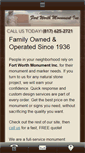 Mobile Screenshot of fortworthmonument.com